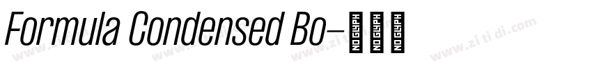 Formula Condensed Bo字体转换